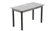 Стол кухонный Ferrum-decor Марио 75x120x60 Черный ДСП Бетон 16мм (MAR0007) - изображение 1