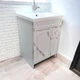 Напольная пластиковая тумба The MIX Classik-3 Лями 5145 gloss 80 см - изображение 2