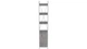 Этажерка 4/34 Ferrum-decor Серии Конект с тумбой 179x34x28 Белый ДСП Бетон (FD1055) - изображение 3