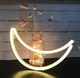 Настенный неоновый светильник ночник Луна желтый Angel - изображение 1