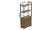 Этажерка 3/60 Ferrum-decor Серии Конект с тумбой 144x60x28 Черный ДСП Дуб Артизан (FD1026) - изображение 2