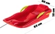 Sanki plastikowe Kadax z rączkami, hamulcem i linką Czerwone K6408 (5903699455524) - obraz 8