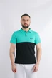 Футболка Polo No Brand бирюзово-Черный XXL (1590528695/4) - изображение 1