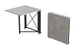 Стол-книжка трансформер Орион 1 Ferrum-decor 750x810x730 Черный металл ДСП Бетон 16 мм (ORI107) - изображение 1