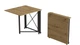 Стол-книжка трансформер Орион 1 Ferrum-decor 750x810x730 Черный металл ДСП Дуб Артизан 16 мм (ORI106) - изображение 1