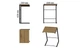 Столик приставной Терри Ferrum-decor 650x440x330 Черный металл ДСП Дуб Артизан 16 мм (TERR006) - изображение 4