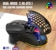 Мышь беспроводная HXSJ Т28 с аккумулятором и RGB подсветкой 2,4G+Bluetooth Black - изображение 6