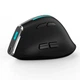 Вертикальная мышь беспроводная Zelotes F-36 с аккумулятором и RGB подсветкой 2,4G+Bluetooth Black - изображение 2