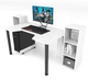 Геймерський ігровий стіл ZEUS™ GAMER-5 білий - зображення 2