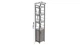 Етажерка 4/34 Ferrum-decor Серії Конект з тумбою 179x34x28 Чорний ДСП Бетон (FD1048) - зображення 2