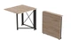 Стол-книжка трансформер Орион 1 Ferrum-decor 750x810x730 Черный металл ДСП Дуб Сан-Марино 16 мм (ORI102) - изображение 1