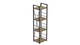 Этажерка 4/34 Ferrum-decor cерии Конект 120x34x28 черный ДСП 16 мм Дуб Артизан - изображение 1