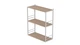 Книжная полка универсальная Ferrum-decor Стим 2 74x63x26 белый ДСП Дуб Сан-Марино 16мм (XK00044) - изображение 1