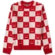 Свитер No Brand Face Maglia jacquard wool sweater Red/White S - изображение 5