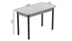 Стол кухонный Ferrum-decor Бенита 75x120x70 Черный ДСП Бетон 16мм (BEN0014) - изображение 3