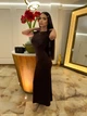 Жіноча еластична максі сукня з коротким рукавом Uaclothes 44-46 Коричневий (like36539-169651357) - изображение 5