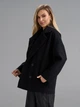Пальто ISSA PLUS 15499 XL черное (issa2007682779932) - изображение 2