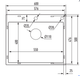 Кухонна мийка Mixxus MH6050 Micro Decor Black 600×500 мм, товщина 3.0/0.8 мм, чорна, з нержавіючої сталі - изображение 4