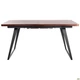 Раскладной стол Art Metal Furniture Rochester черный/шпон орех антик (545852) - изображение 2