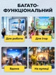 Проектор домашний кинотеатр LED портативный Wi-Fi Android 720P HD 120 ANSI люмен с автофокусом автокоррекцией трапеции голосовым управлением пультом с поворотом 180° для просмотра фильмов сериалов игр на стену потолок компактный для дома квартиры отдыха - изображение 12