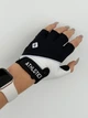 Женские спортивные перчатки SportPro для фитнеса с антискользящими накладками Безпалые Тренировочные S Черно-белые (6601S) - изображение 7