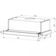 Вытяжка телескопическая Interline DELI BL A/60/2/T - изображение 2