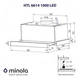 Телескопічна витяжка Minola HTL 6614 I 1000 LED - зображення 9
