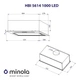 Вбудована витяжка Minola HBI 5614 BL 1000 LED - зображення 10