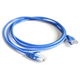 Патч корд LAN кабель 1м Cat5e UTP 24AWG синий для интернета и IP-камер - изображение 2
