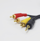 Кабель Jack 3.5 мм до 3xRCA 3 м позолочений для мультимедіа - зображення 2