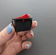 Сетевой выключатель двухпозиционный KCD3 3pin 16А 250V Красный 30х13мм - изображение 4