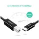 Кабель для принтера USB-C 2.0 to BM 2.0m US241 black Ugreen (50446) (319163) - изображение 4