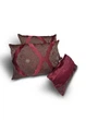 Комплект декоративних подушок Firanka Damask 47х35см 2шт, 37х20см 1шт бордовий з коричневим (п_0852) - зображення 2