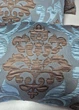 Комплект декоративних подушок Firanka Damask 47х35см 3шт блакитний з бірюзовим і бронзовим (п_0853) - зображення 5