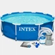 Круглый каркасный бассейн с фильтрующим насосом Intex 305 x 76 см - изображение 1