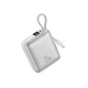 Повербанк 10000 mAh 35W Foneng PX137 с быстрой зарядкой PD/QC USB-C порт встроенный кабель Type-C универсальный мощный портативный повербанк 10 000 power bank павербанк для телефона эпл айфона iPhone Samsung роутера планшета silver - изображение 5