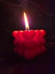 Свічка з пальмового воску Your Candles Серцевий Bubbles з квітковим ароматом до Дня Закоханих - зображення 3