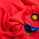Ткань плетельная Вискоза креш 135 гр/м2 150 см для платьев, костюмов и аксессуаров красная м.п. - изображение 3