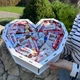 Подарочный набор сладостей Киндер Сердце 41х37см в коробке с вырезанными сердцами Шоколадный бокс на подарок Конфеты kinder в коробке с формой сердца (Х1012Х) - изображение 3