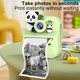 Дитячий фотоапарат миттєвого друку в чохлі із зайчиком Children's fun Camera S11 з підтримкою microSD card на 2 камери Зелений - зображення 6