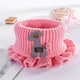 Зимний шарф-муфта для кошек и собак Size S/M Розовый 26.5 см - изображение 2