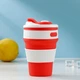 Чашка силиконовая SILICON MAGIC CUP с герметичной крышкой и поилкой Красная 7194 - изображение 2