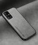 Кожаный чехол XnE Samsung Galaxy A71 A715 с металлической вставкой Grey (34289-33) - изображение 1
