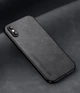 Кожаный чехол XnE iPhone XS с металлической вставкой Black (34647-2B) - изображение 1
