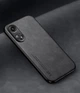 Кожаный чехол XnE OPPO Reno8 T с металлической вставкой Black (38241-2B) - изображение 1