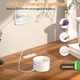Настенный светильник Mexllex LED с аккумулятором и сенсорным управлением, 360° вращение – White - изображение 4