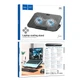 Подставка с охлаждением для ноутбука HOCO GA4 Jade laptop cooling stand 12-17 дюймов, RGB, 7 режимов, 2 кулера - изображение 8