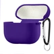 Чехол Silicone Case 2,5mm with microfiber for AirPods 3 Deep Purple - изображение 1