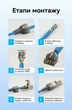 Конектор Vention Cat.6A FTP RJ45 10 Гбіт/с самозатискний металевий Сірий (IDIH0) - зображення 13