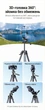 Штатив Ugreen LP742 1.35 м алюминиевый для телефона и камеры 3D 360° до 3 кг Темно-серый (25428) - изображение 7